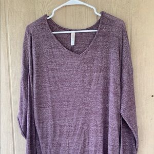 Cacique Purple Tunic Top Long Sleeve Sz 18/20